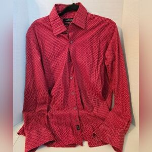 Murano European Fabric Men's Large Dress Shirt 100% Cotton